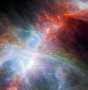 Молодые звезды в туманности Ориона (esa.int) Молодые звезды в туманности Ориона (esa.int)