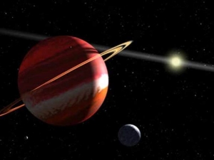 Взгляд художника на ближайшую к нам известную экзопланету Эпсилон Эридана b (space.com)