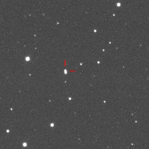 Астероид на звездном небе (space.com)