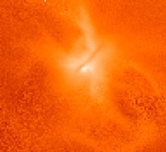 Результат моделирования рождения звезды (cfa.harvard.edu)