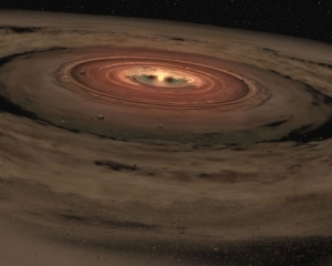 Рисунок газопылевого диска около звезды (sigarra.up.pt)