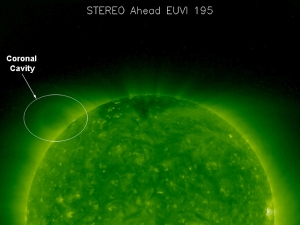 Полость на снимке STEREO (nasa.gov) Полость на снимке STEREO (nasa.gov)