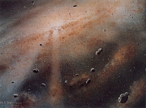 Рисунок ранней Солнечной системы (wikipedia.org)