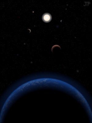 Рисунок системы Тау Кита (space.com)