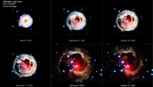 Снимок Хаббла взрыва двойной звезды (sciencedaily.com)