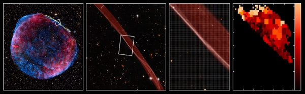 Изученная часть SN 1006 (eso.org) Изученная часть SN 1006 (eso.org)