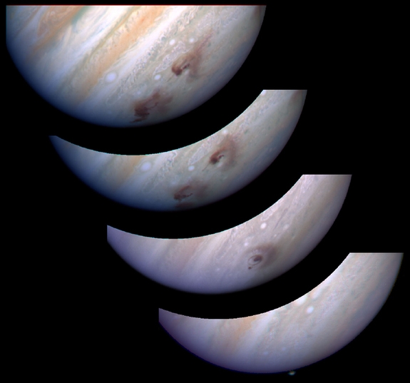 Несколько снимков Юпитера после столкновения (space.com)