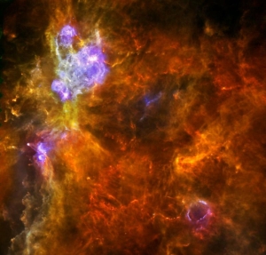 Регион звездообразования W3 (sciencedaily.com) Регион звездообразования W3 (sciencedaily.com)