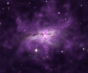Фиолетовым обозначено гало газа (chandra.harvard.edu) Фиолетовым обозначено гало газа (chandra.harvard.edu)