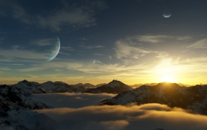 Рисунок обитаемой планеты (parsek.com.ua)