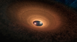 Рисунок происходящего в системе YLW 16A (jpl.nasa.gov) Рисунок происходящего в системе YLW 16A (jpl.nasa.gov)