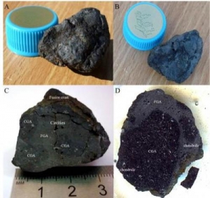 Пример темных метеоритов (sciencedaily.com) Пример темных метеоритов (sciencedaily.com)
