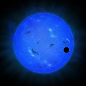 Рисунок планеты, проходящей перед звездой (universetoday.com)