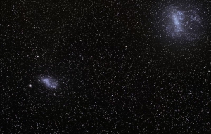 Малое и Большое Магеллановы облака, крупнейшие спутники Млечного пути (wikipedia.org)