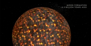 Модель расплавленной Луны (space.com) Модель расплавленной Луны (space.com)