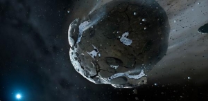 Рисунок богатого водой астероида (cam.ac.uk)