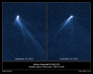 Вращающийся и разрушающийся астероид (nasa.gov)
