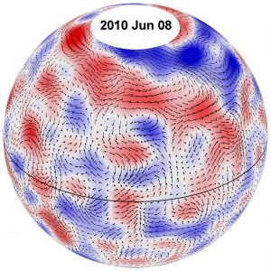 Движение плазмы в спиралях 8 июня 2010 года (space.com)