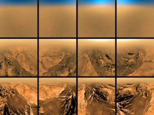 Снимки, сделанные аппаратом Гюйгенс при спуске на Титан (space.com)