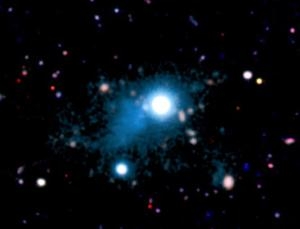 Облако газа, через которое виден квазар (newscientist.com)