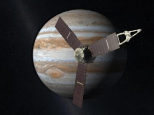 Взгляд художника на Джуно, приближающийся к Юпитеру (nasa.gov) Взгляд художника на Джуно, приближающийся к Юпитеру (nasa.gov)
