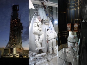 Подготовка зондов и ракеты-носителя к запуску (nasa.gov) Подготовка зондов и ракеты-носителя к запуску (nasa.gov)