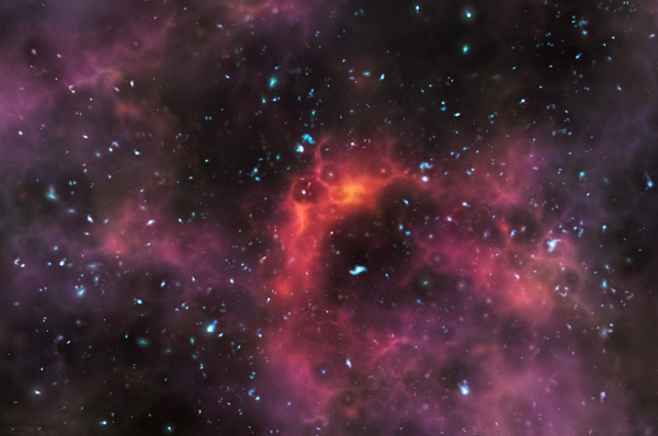 Может, так выглядели галактики на исходе эры реионизации? (eso.org)