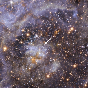 Местоположение звезды на снимке телескопа (eso.org) Местоположение звезды на снимке телескопа (eso.org)