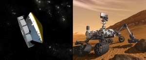 Марсоход и аппарат, внутри которого он летит к Марсу (nasa.gov) Марсоход и аппарат, внутри которого он летит к Марсу (nasa.gov)