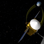 Космический корабль для исследования состава астероида