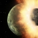 Удар, родивший Луну, оставил расплавленную планету.